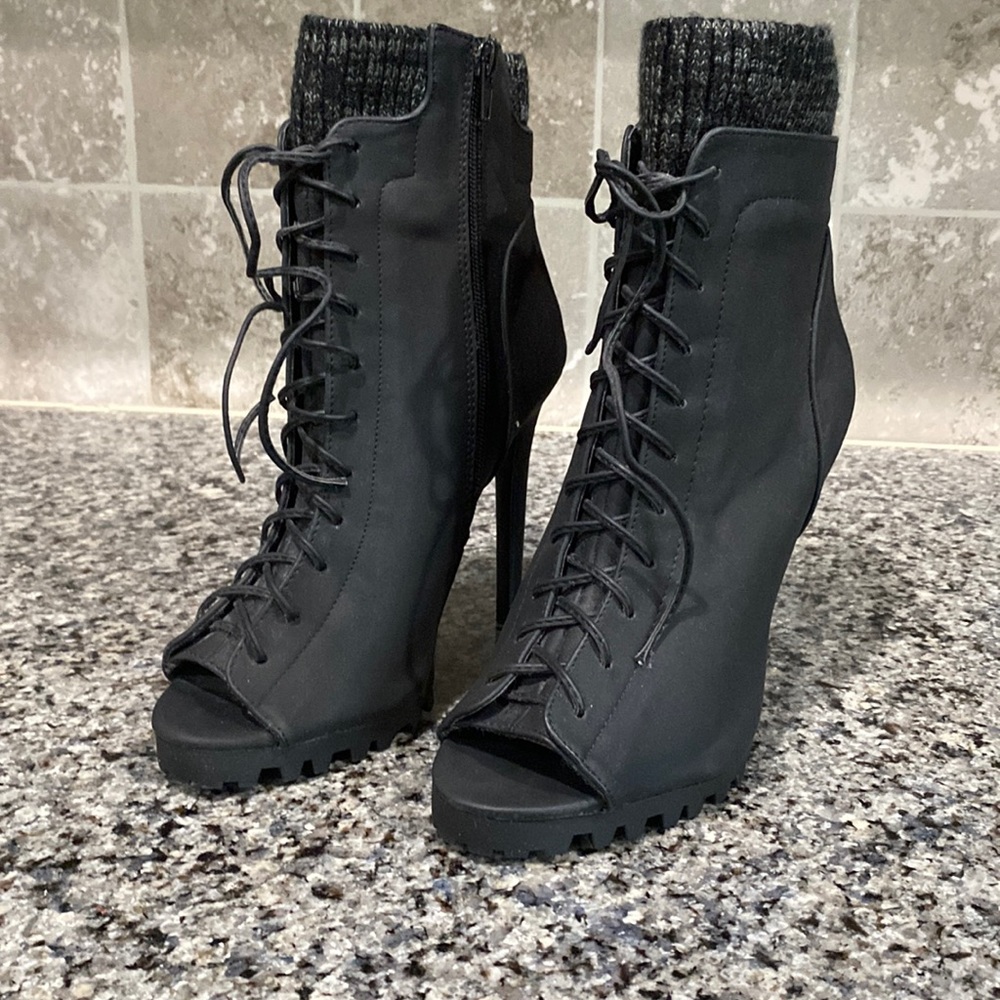 Karima Open Toe Bootie